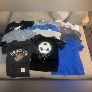Lot of 11 t-shirts for boys size 2t. Variety of brands.